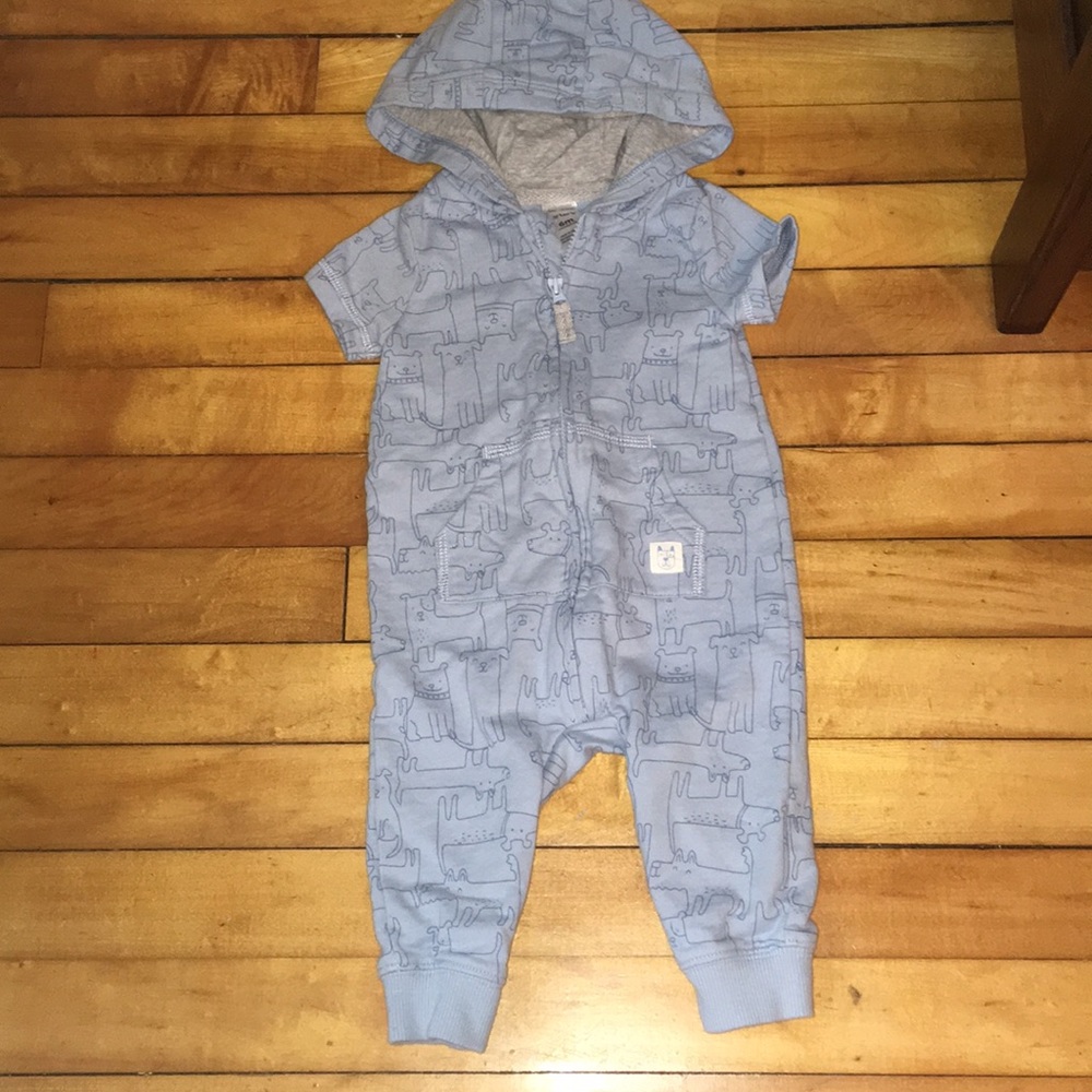 Carters 6m doggie zip up outfit